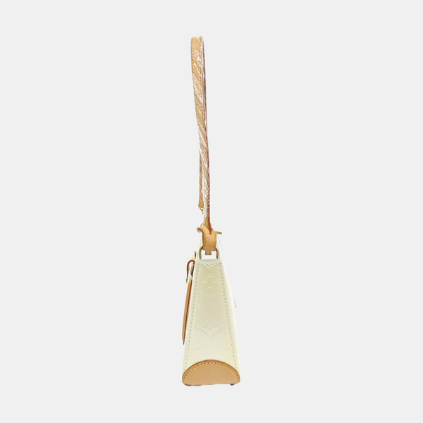 MALLORY SQUARE Monogram Patent Leather White