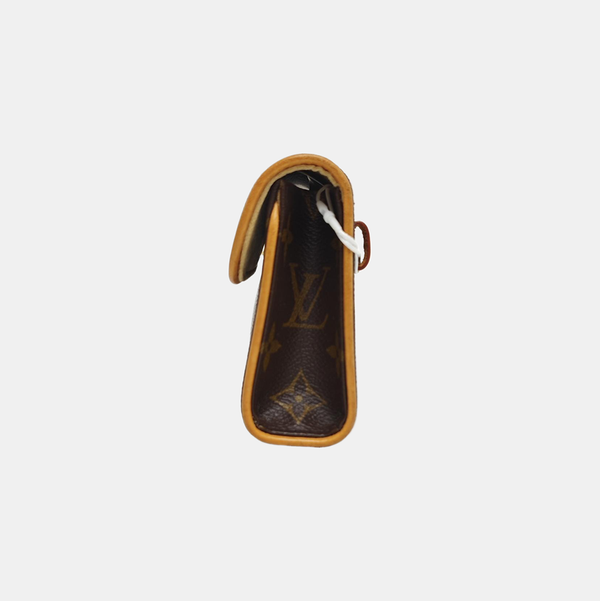 FLORENTINE Monogram Coated Canvas Brown