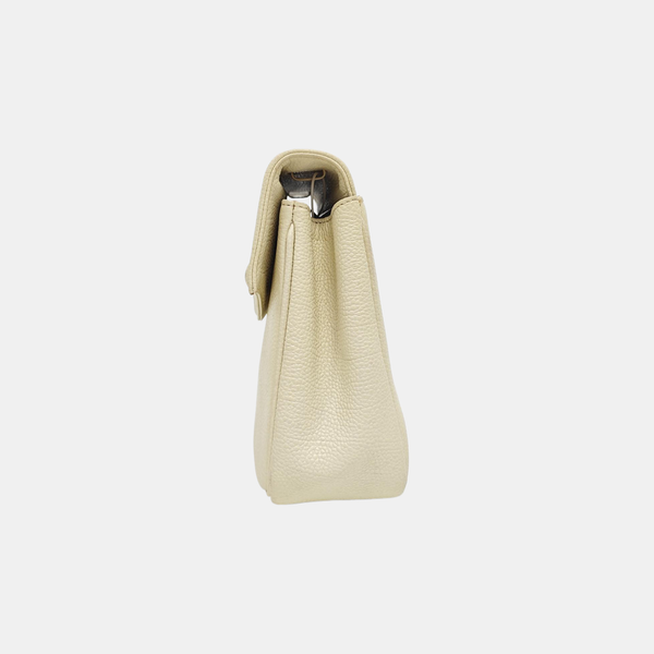 Calfskin Shoulder Bag White