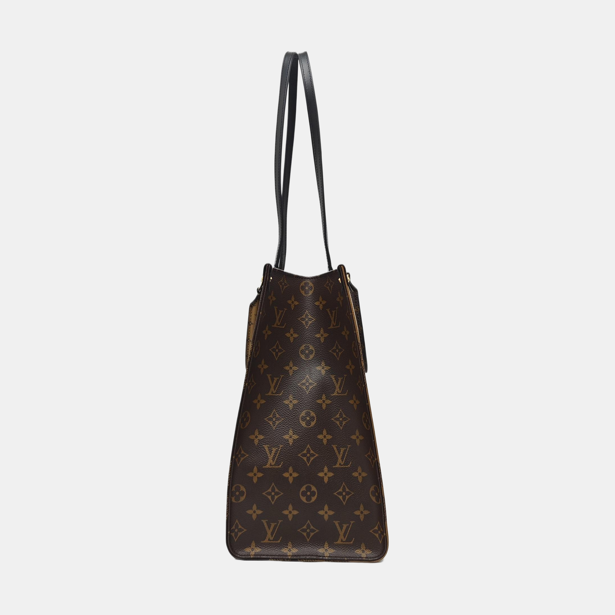 ONTHEGO GM Monogram Coated Canvas Brown