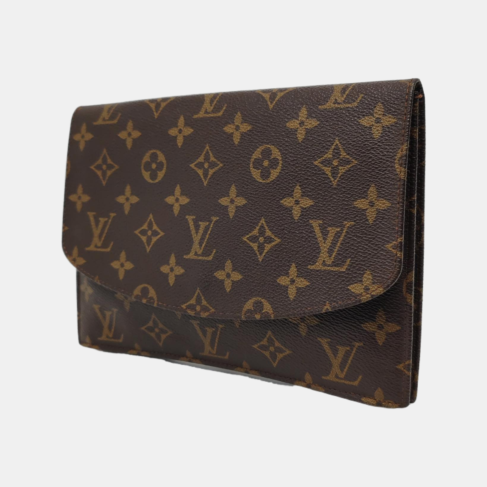 POCHETTE RABAT Monogram Coated Canvas Brown