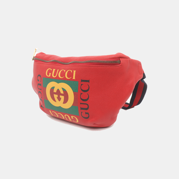 Print Large Calfskin Red