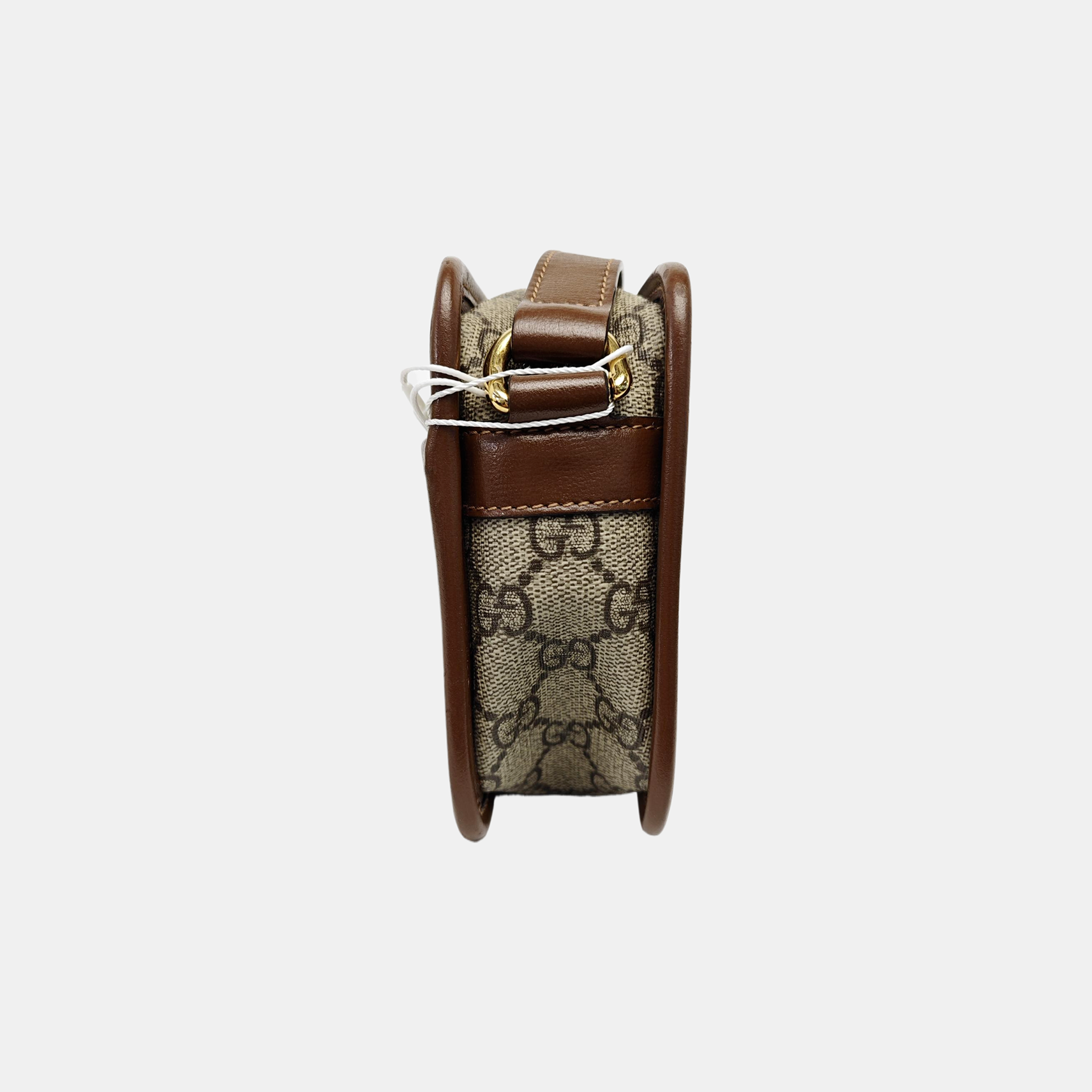 GG Supreme Mini Monogram Coated Canvas Beige