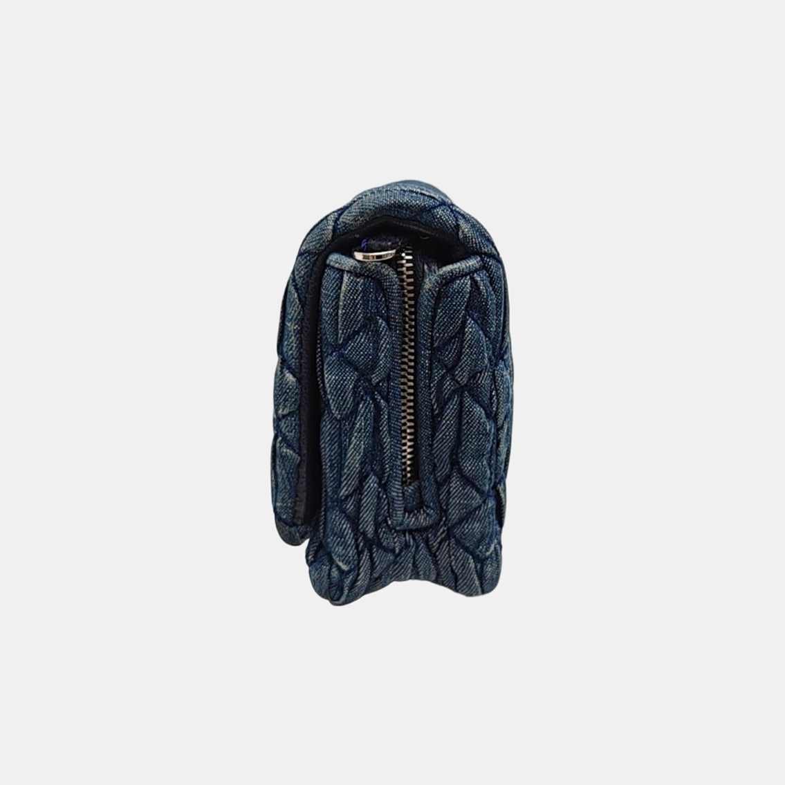Crystal Quilted Denim Blue