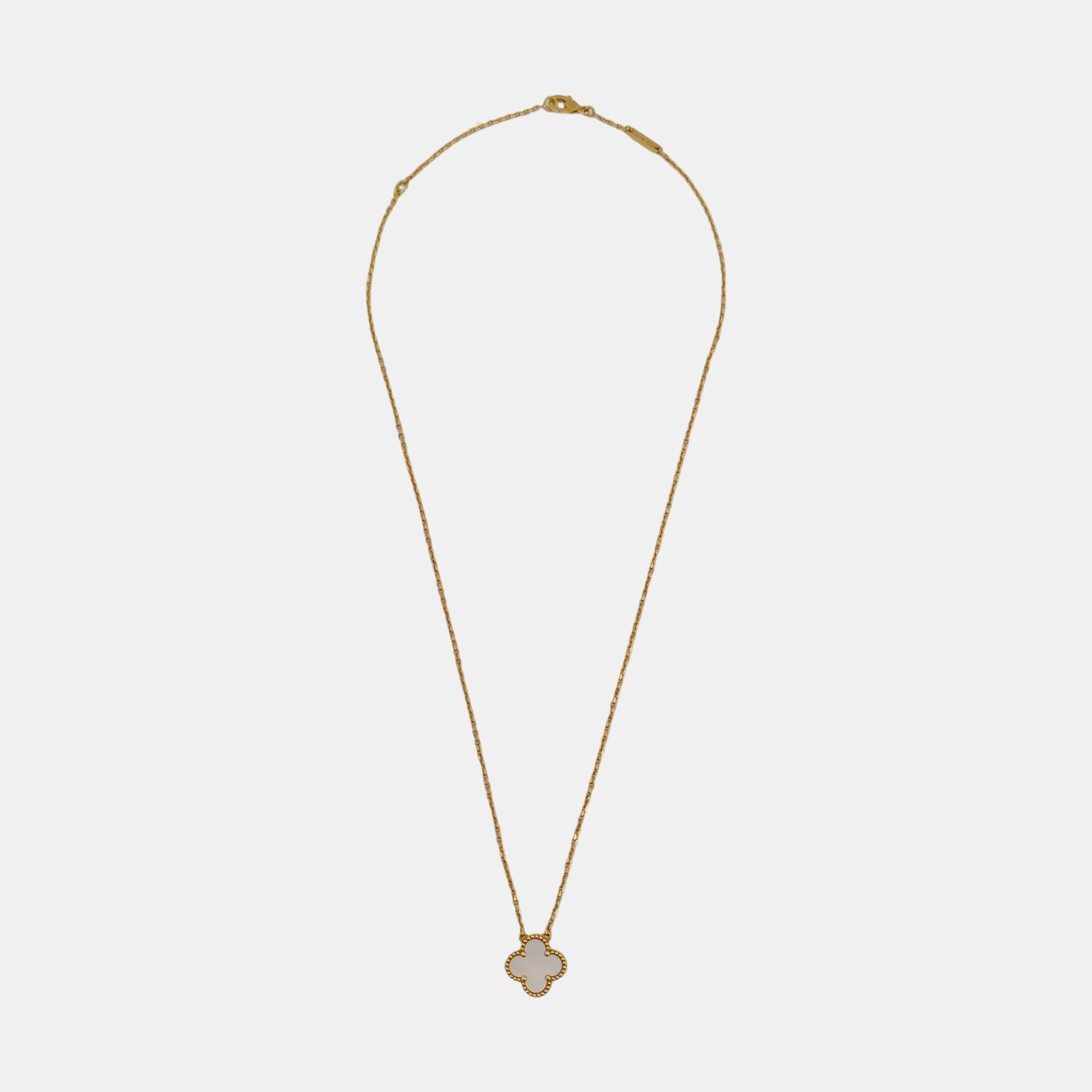 Vintage Alhambra 18k Gold Necklace