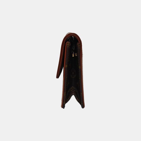 DAME Monogram Coated Canvas Brown