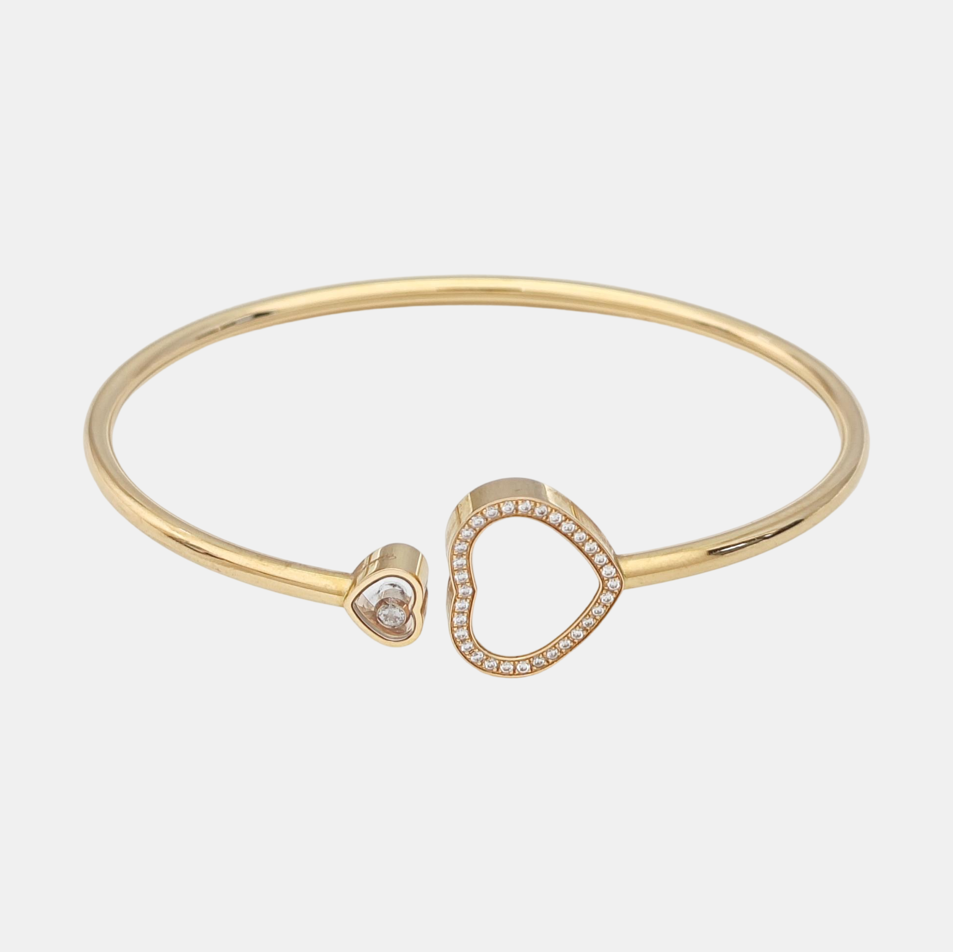 Happy Hearts 18k Rose Gold Bangle