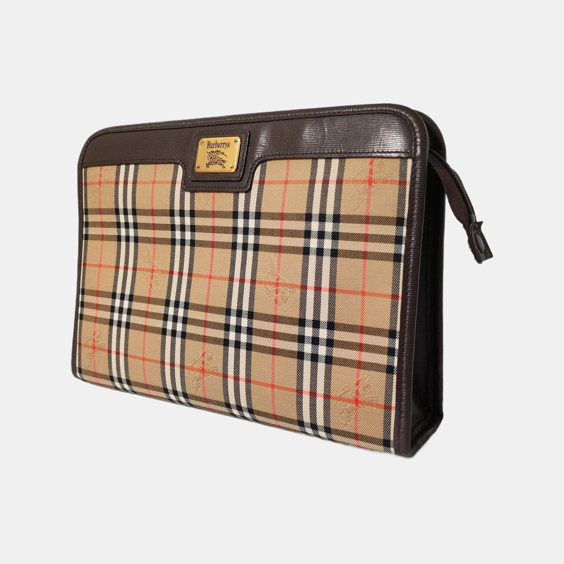 Canvas Clutch Beige