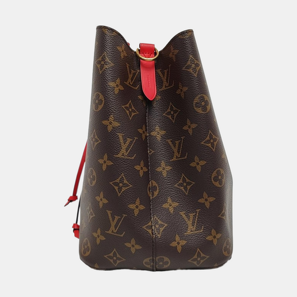NÉONOÉ MM Monogram Coated Canvas Brown