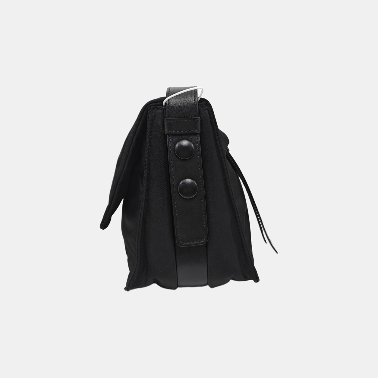 Nylon Shoulder Bag Small Black