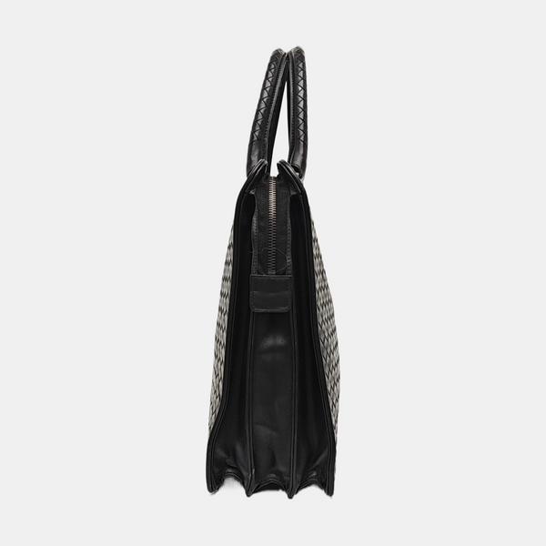Calfskin Top Handle Bag Black