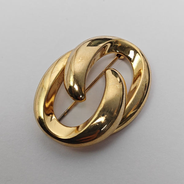 Metal Gold Brooch