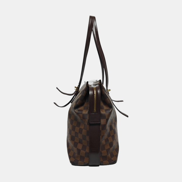 CHELSEA Damier Ebene Coated Canvas Brown