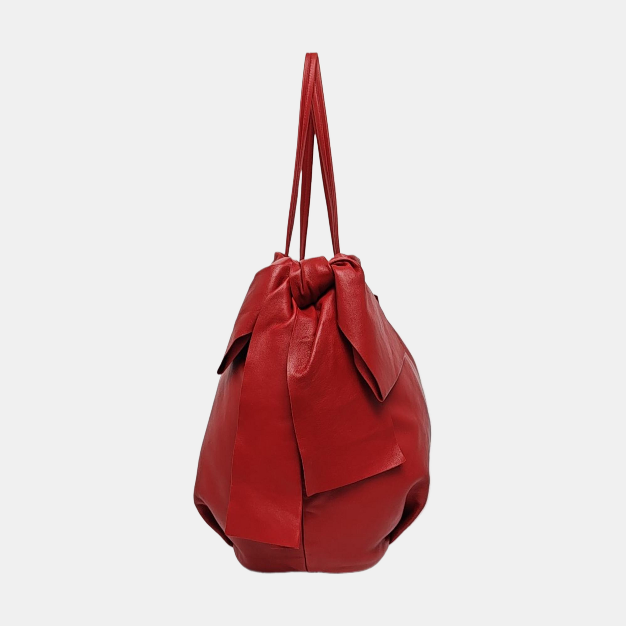 Calfskin Tote Bag Red