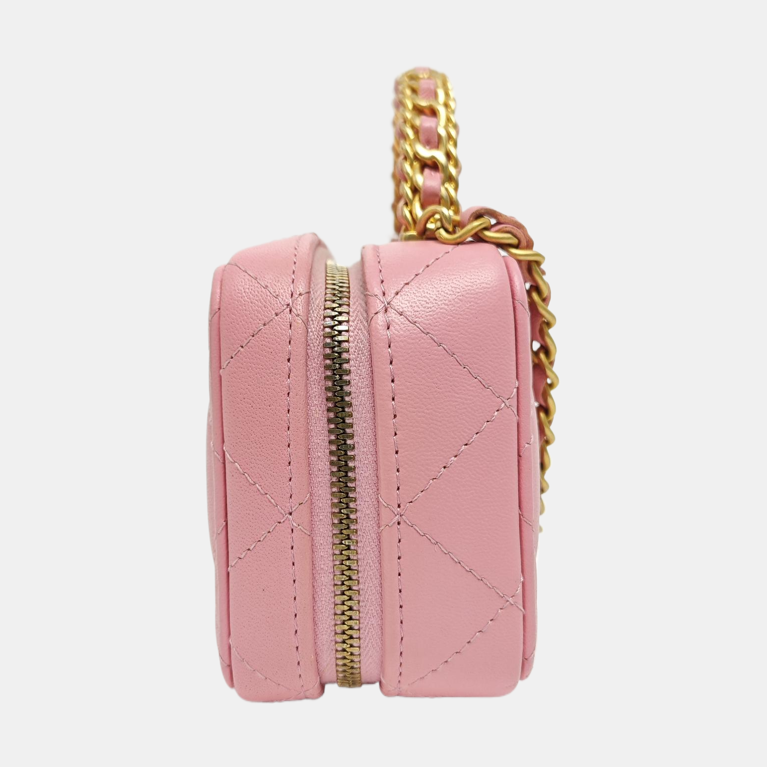 Quilted Lambskin Shoulder Bag Red