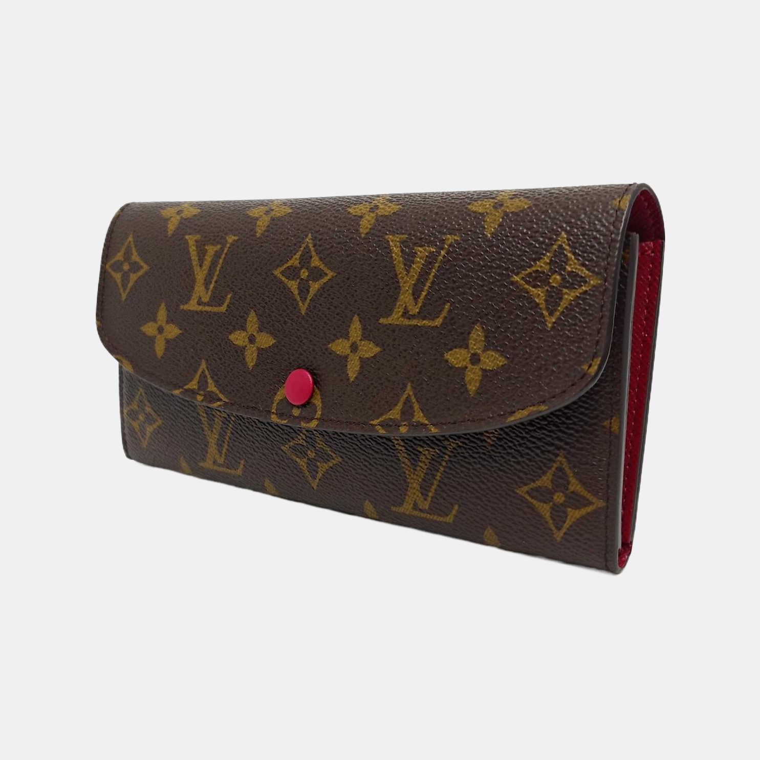 EMILIE Monogram Coated Canvas Brown Wallet