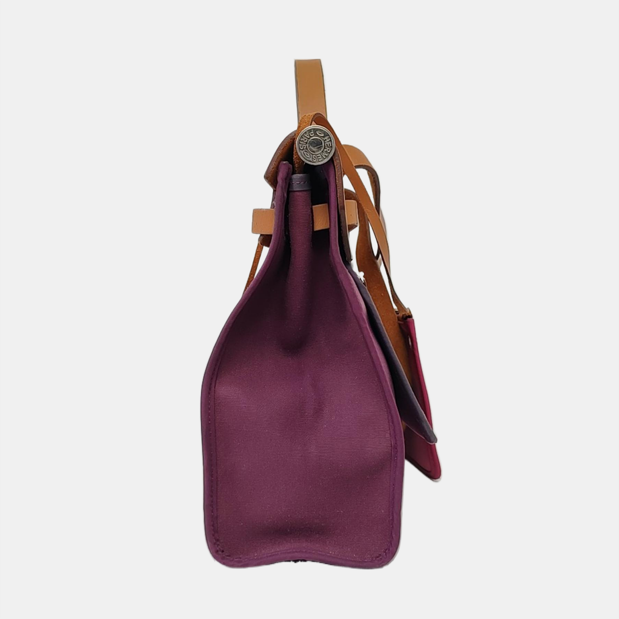 Authenticated pre-owned  Herbag 31 Canvas Purple - Shoulder Bag at Looply