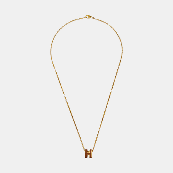 Pop H Metal Gold Necklace
