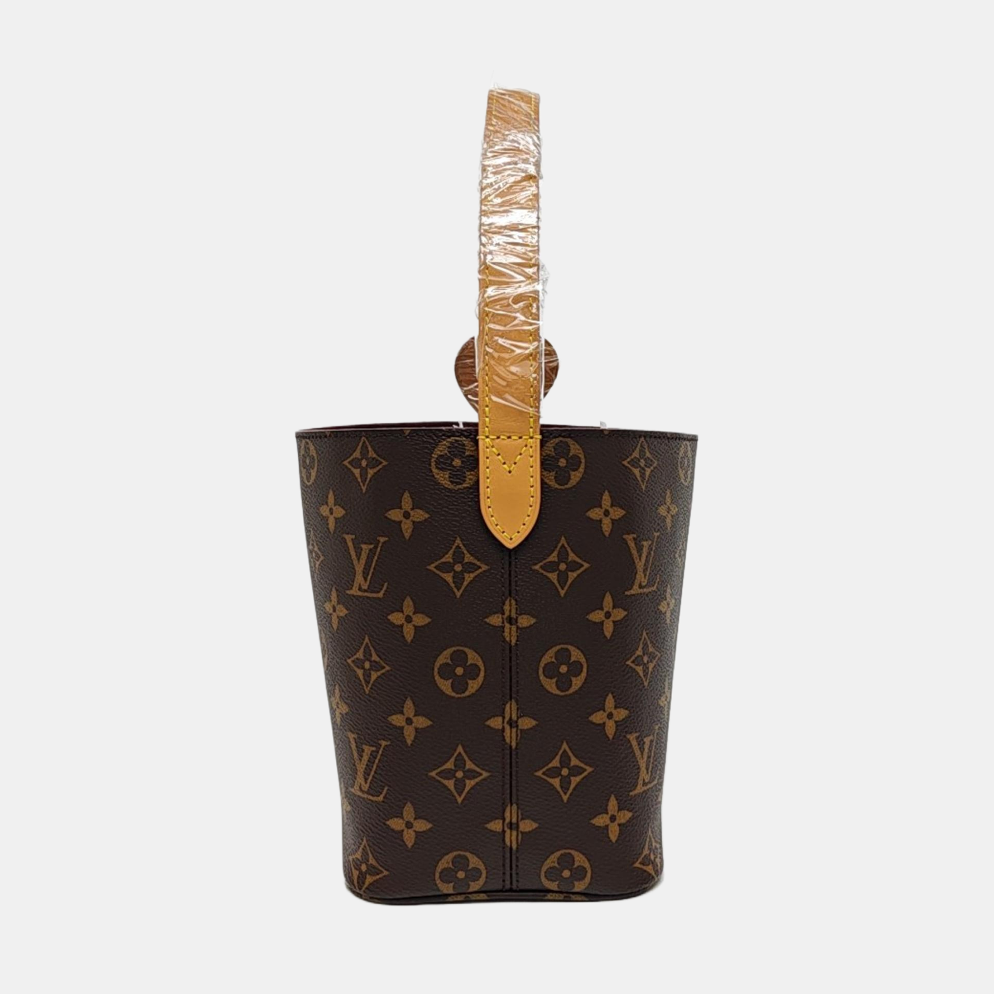 ALL IN BB Monogram Coated Canvas Brown