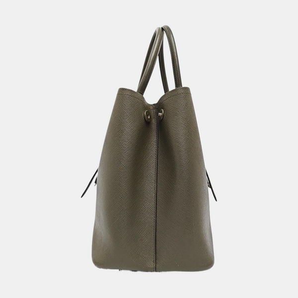 Saffiano Calfskin Tote Bag Green