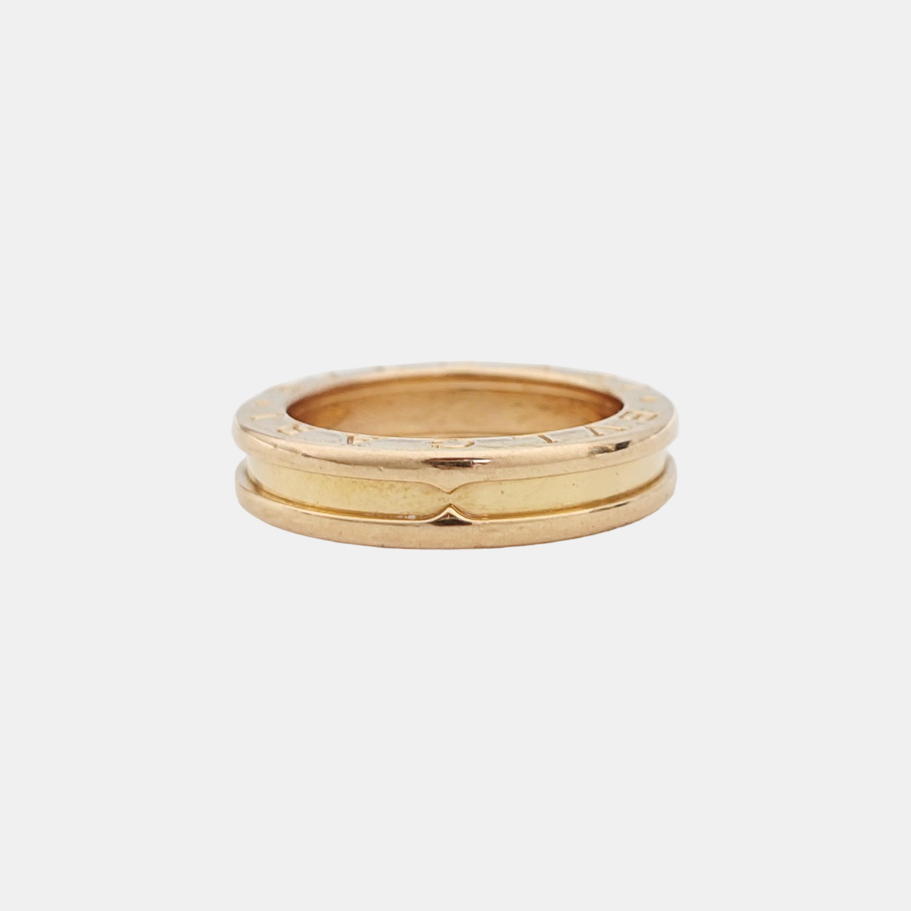 B.ZERO1 18k Rose Gold Ring EU 52