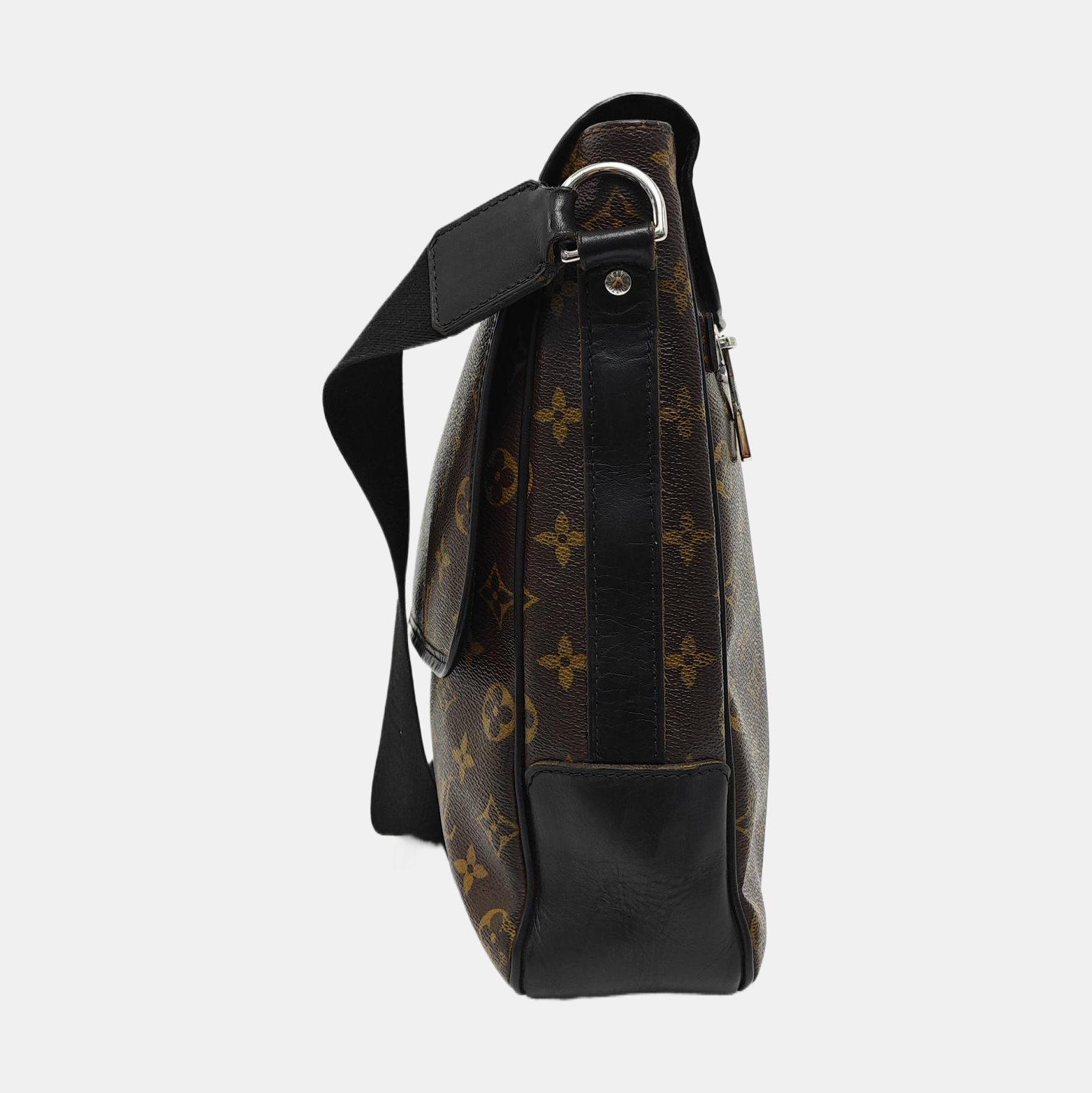 BASS Monogram Coated Canvas Brown