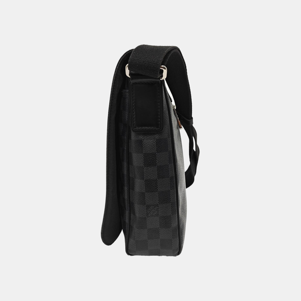 DISTRICT MM Damier Graphite Coated Canvas Gray