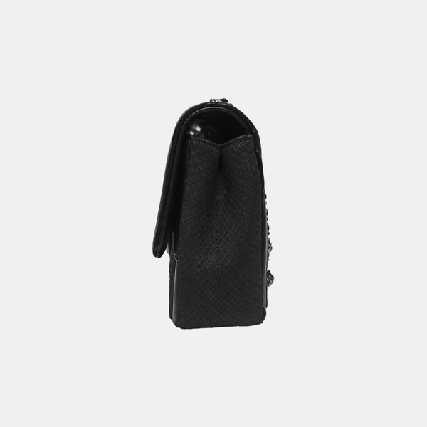 Python Shoulder Bag Black