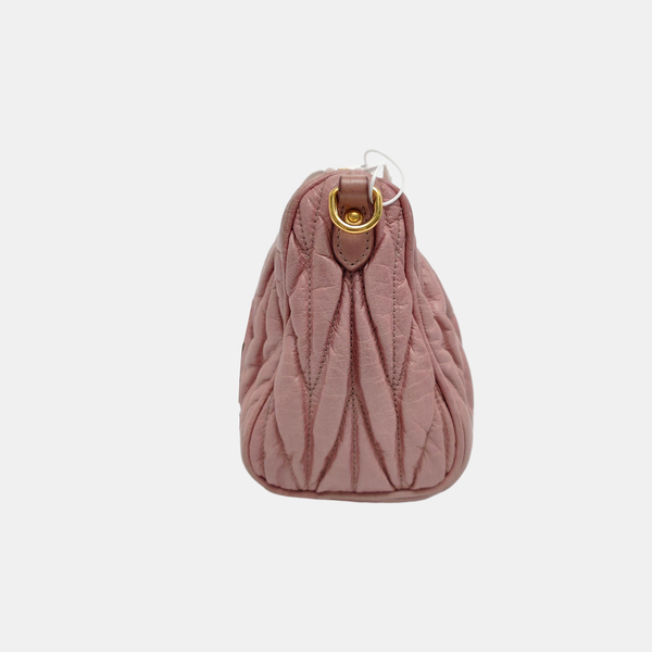 Quilted Lambskin Shoulder Bag Pink