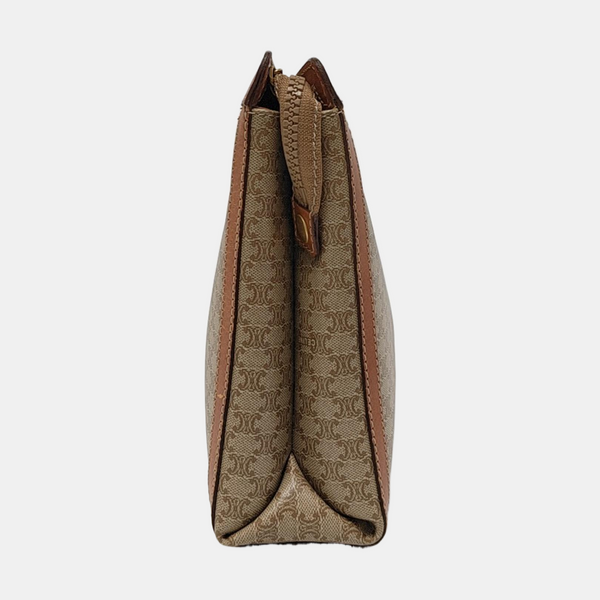 MACADAM CLUTCHES Coated Canvas Beige