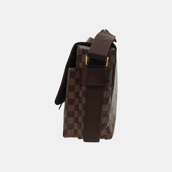 BROADWAY Damier Ebene Coated Canvas Brown