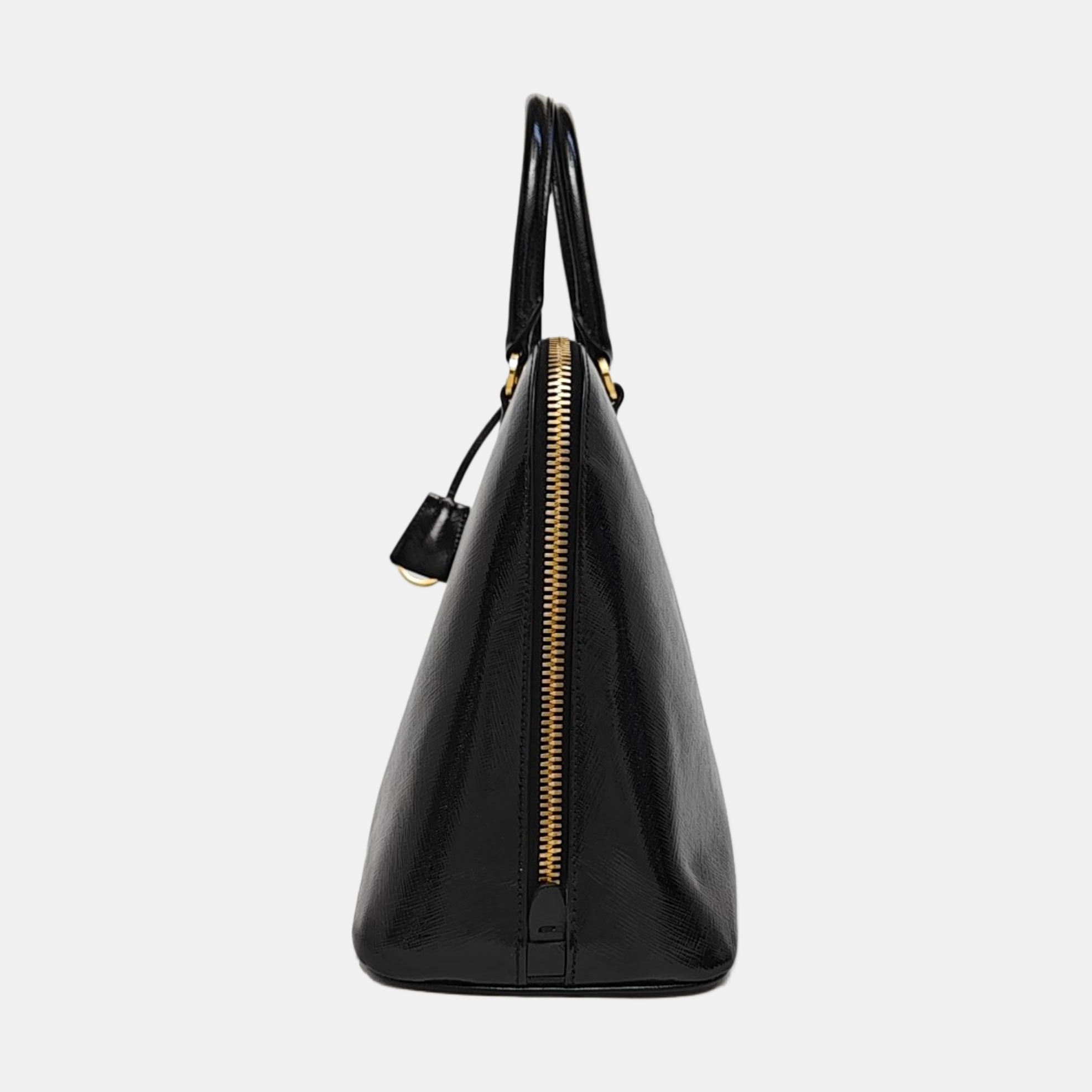 Authenticated pre-owned  Promenade Saffiano Calfskin Black - Top Handle Bag at Looply