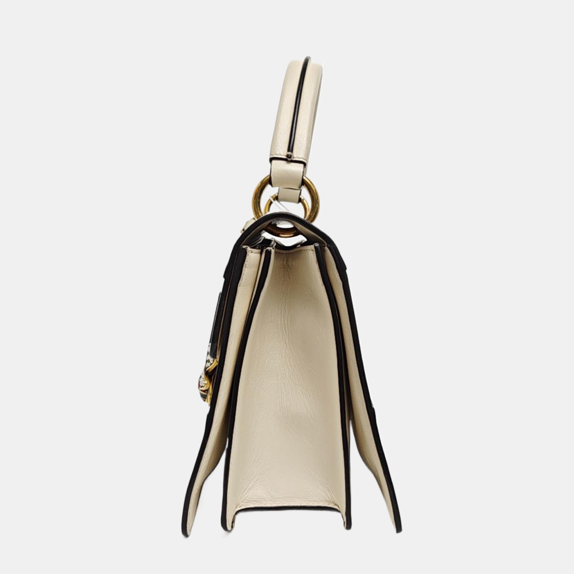 Queen Margaret Small Calfskin White