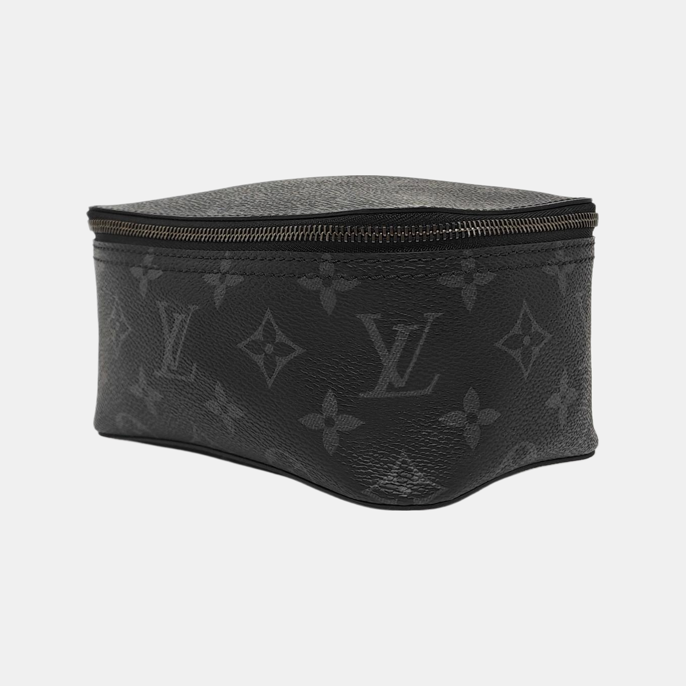 CUBE DE RANGEMENT PM Monogram Coated Canvas Black