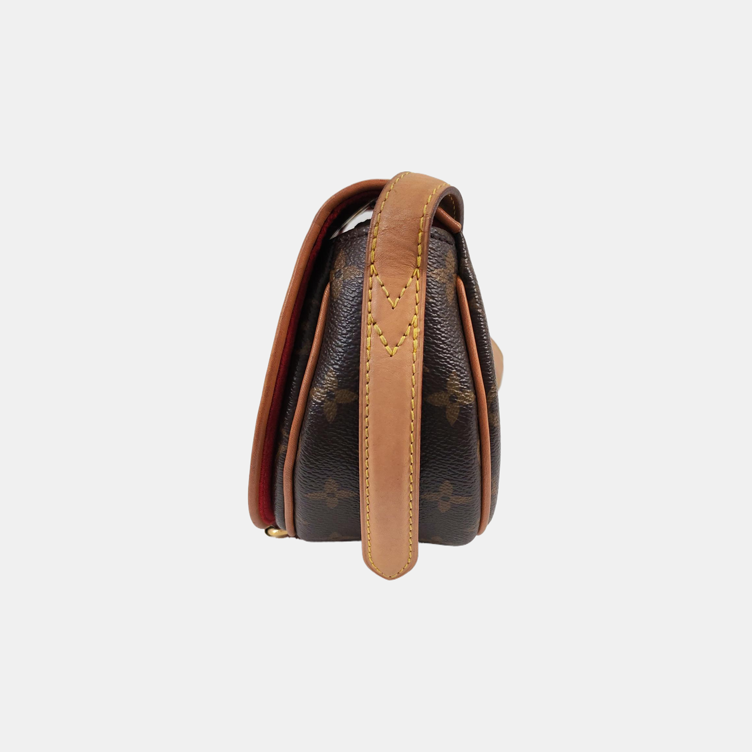 TAMBOURINE Monogram Coated Canvas Brown