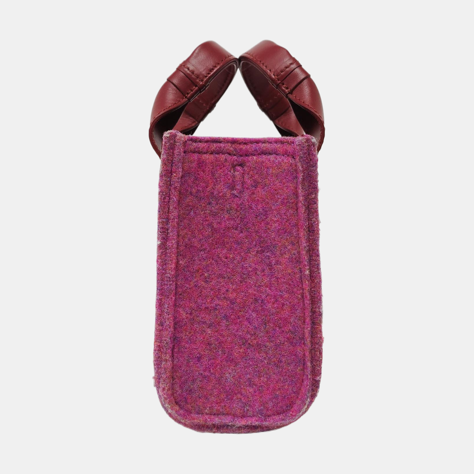 Authenticated pre-owned  Woody Mini Felt Burgundy - Shoulder Bag at Looply