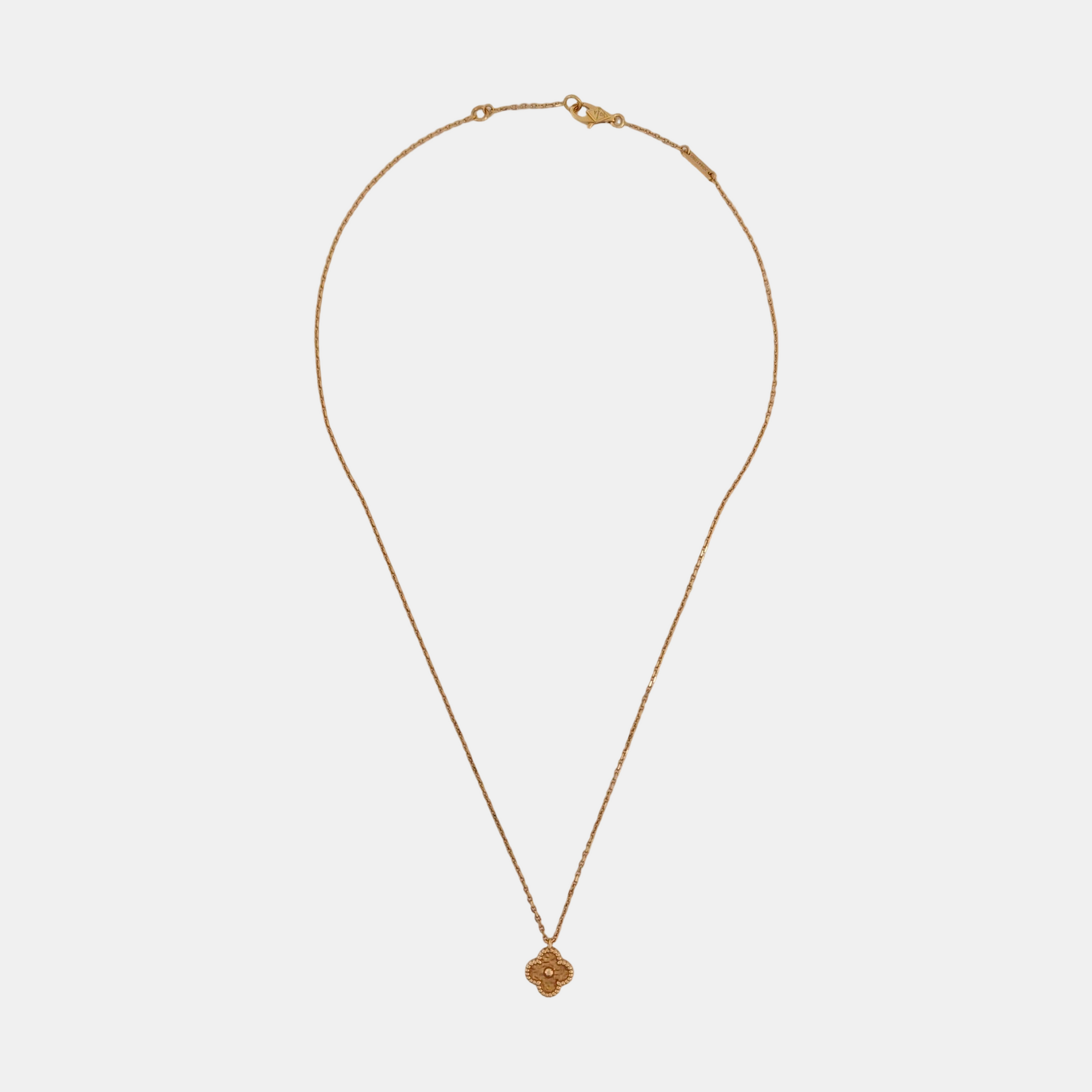 Sweet Alhambra 18k Rose Gold Necklace