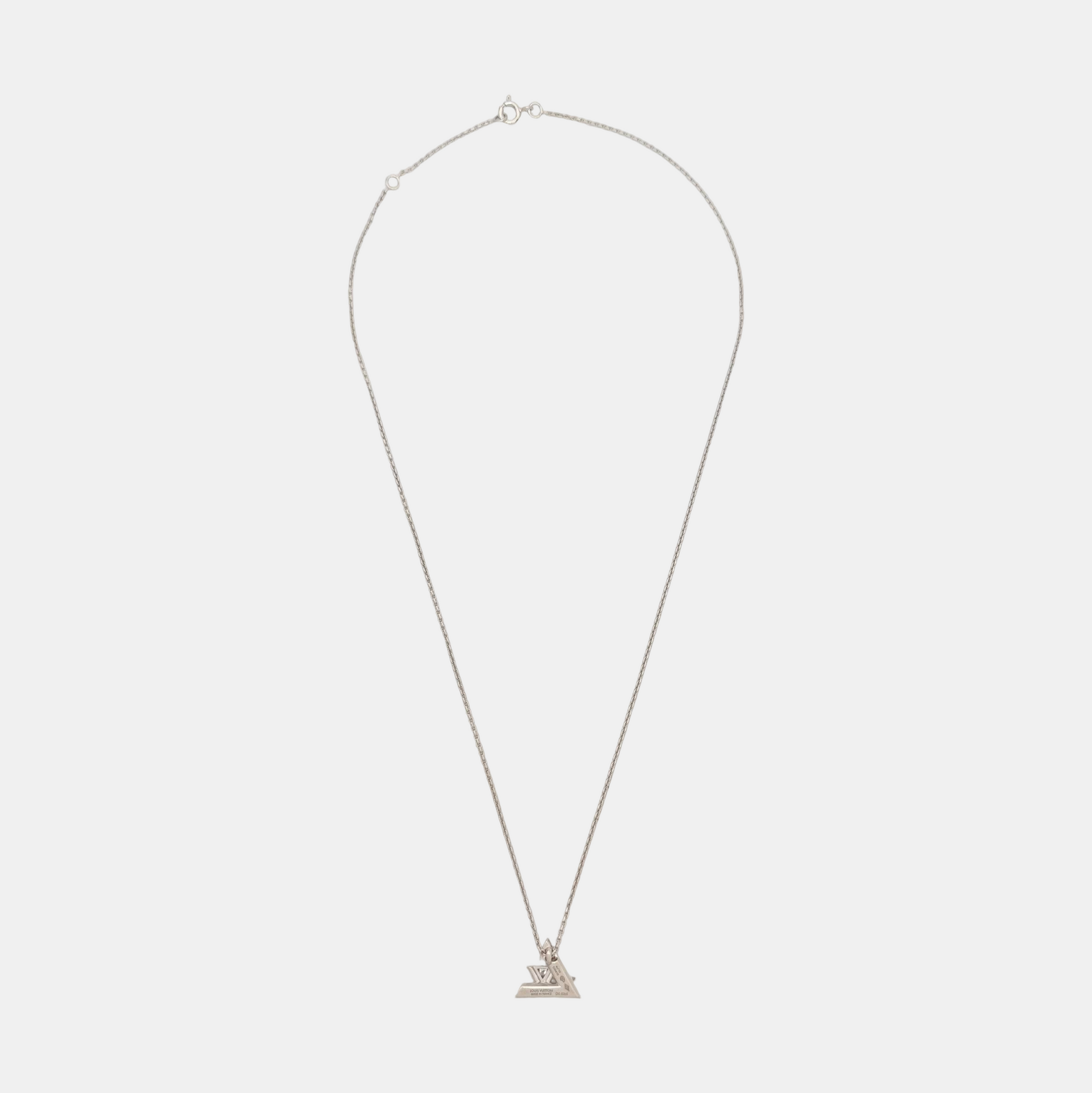 LV VOLT 18k White Gold Silver Necklace