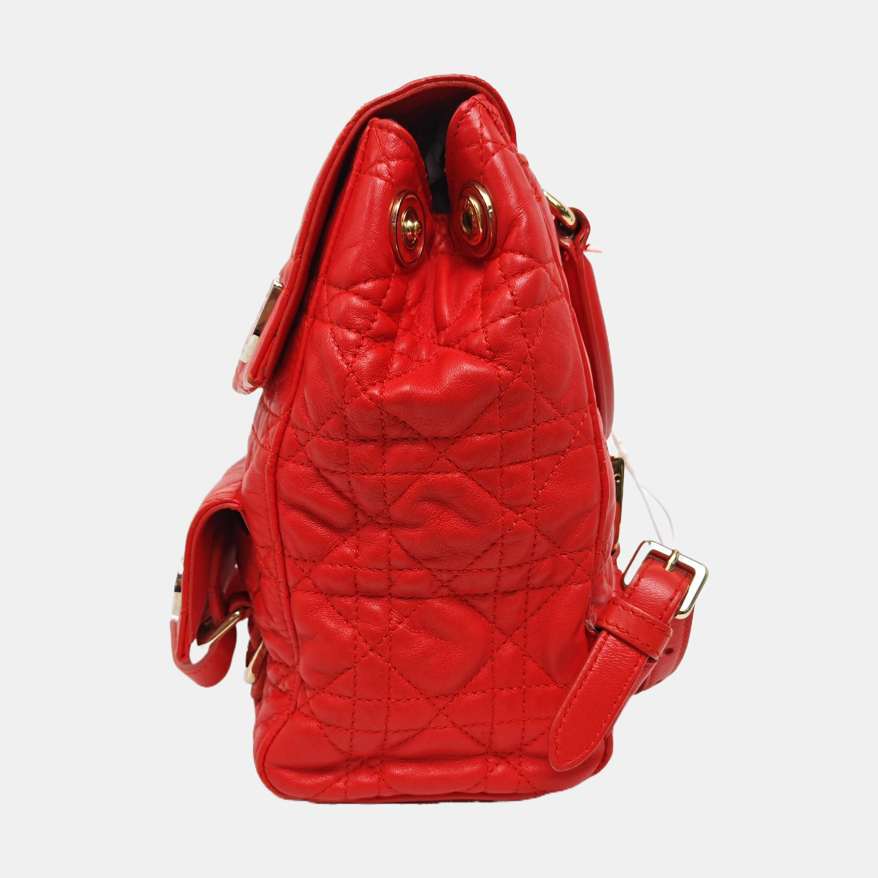 Stardust Cannage Calfskin Red