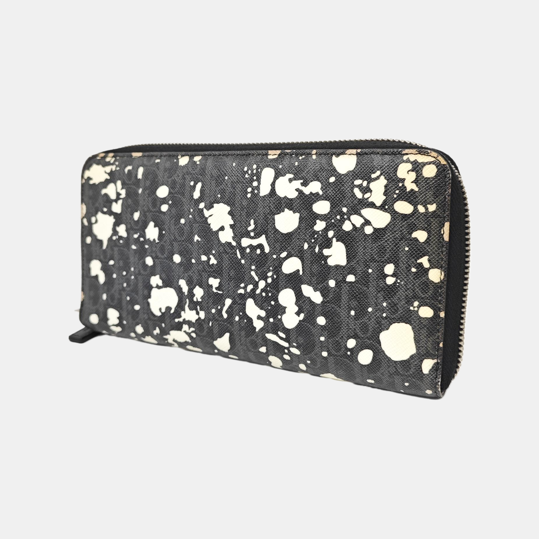 Coated Canvas Wallet Gray