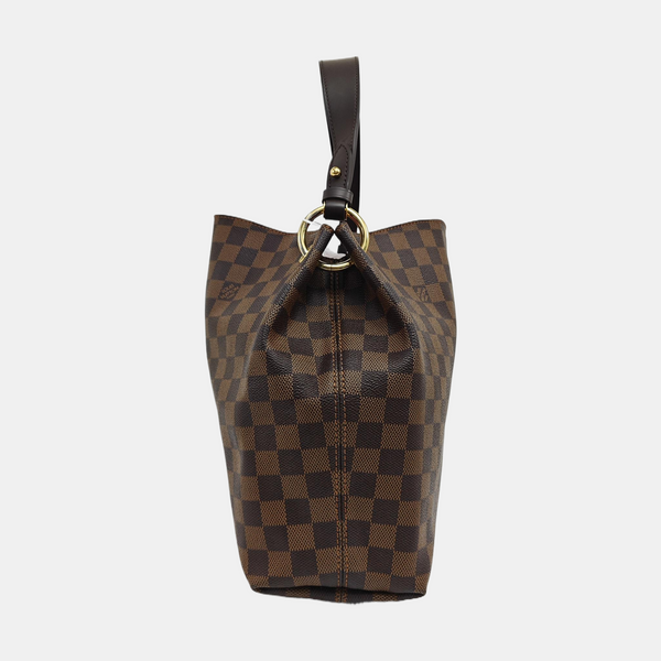 GRACEFUL PM Damier Ebene Coated Canvas Brown