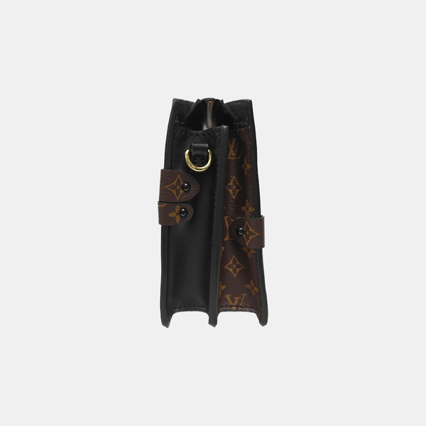 TRUNK Monogram Coated Canvas Brown