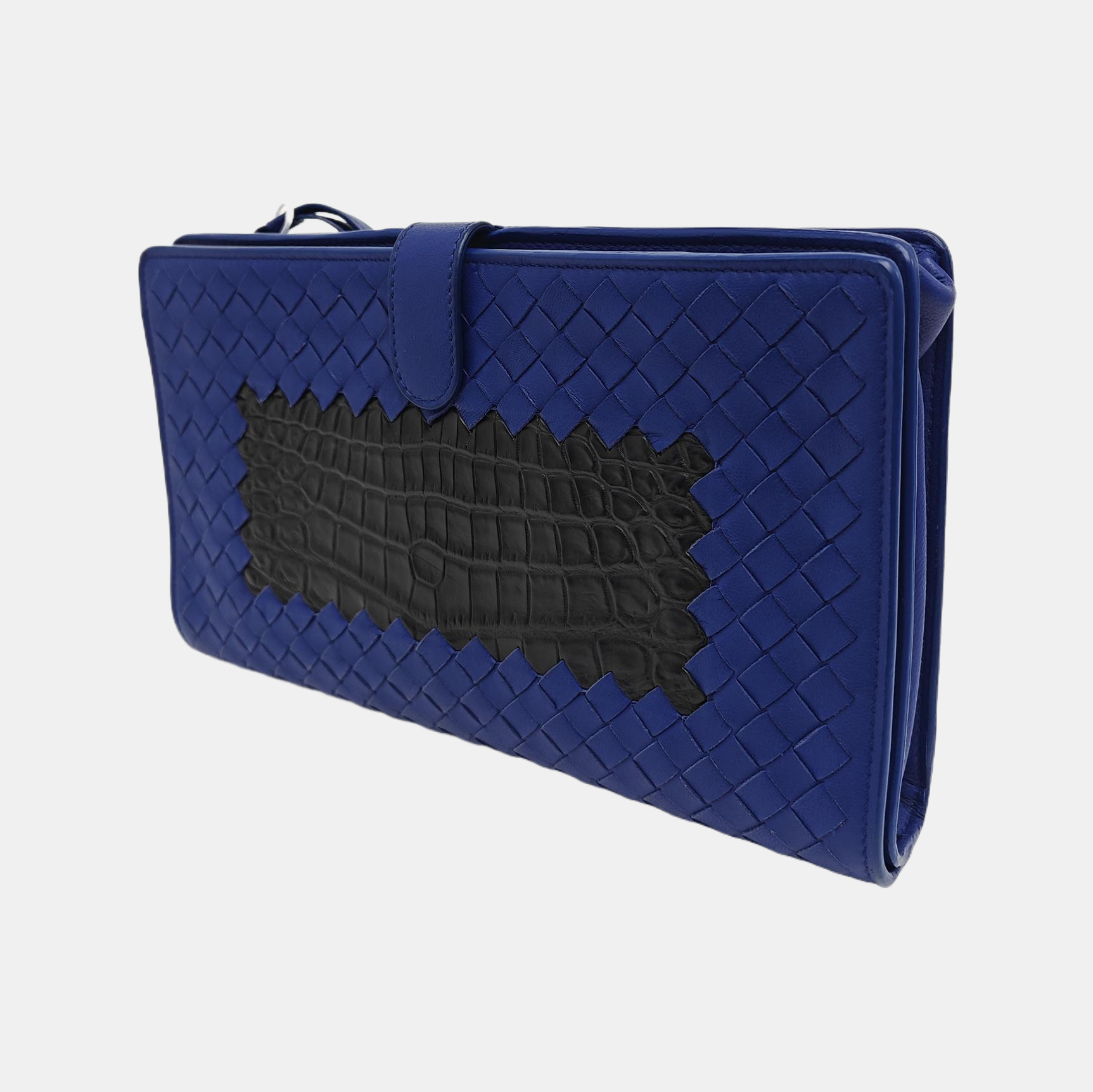 Lambskin Clutch Blue