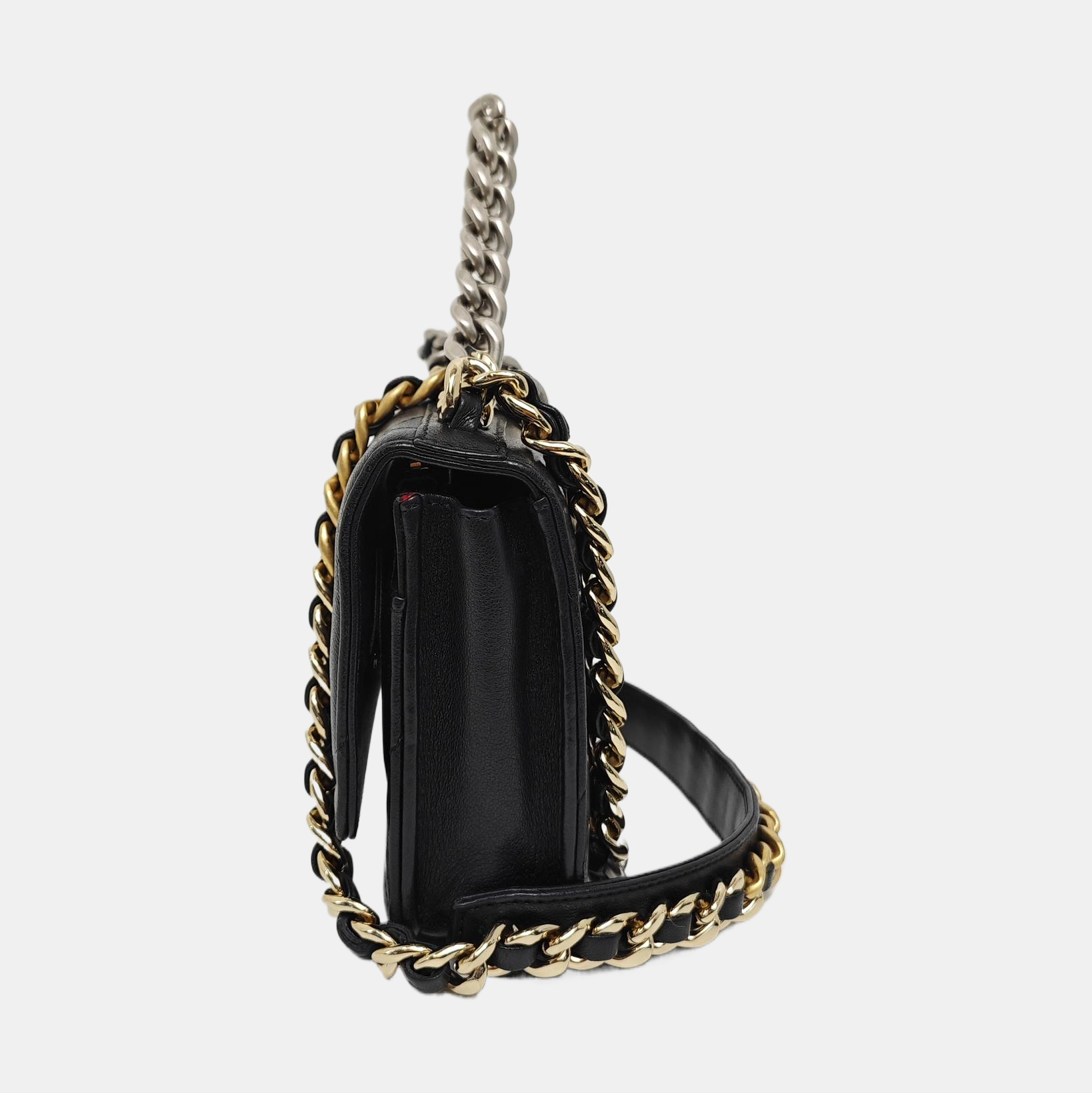 CHANEL 19 Small Quilted Lambskin Black