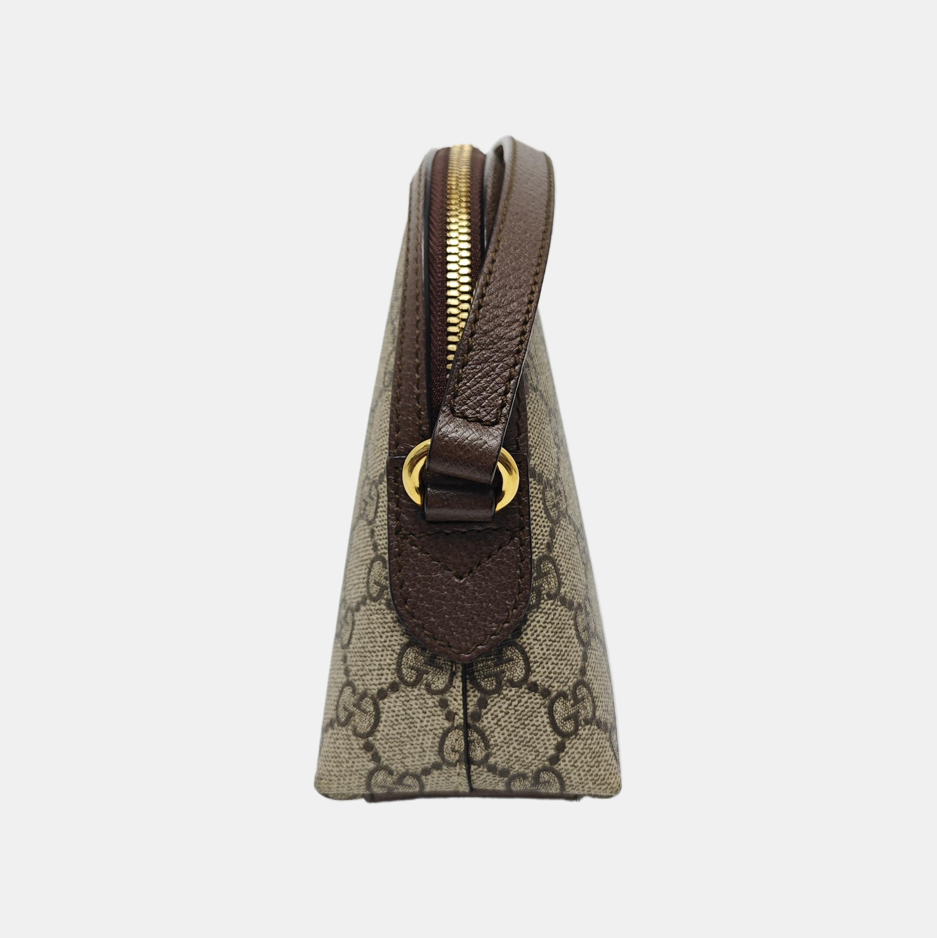 Ophidia Small Monogram Coated Canvas Beige