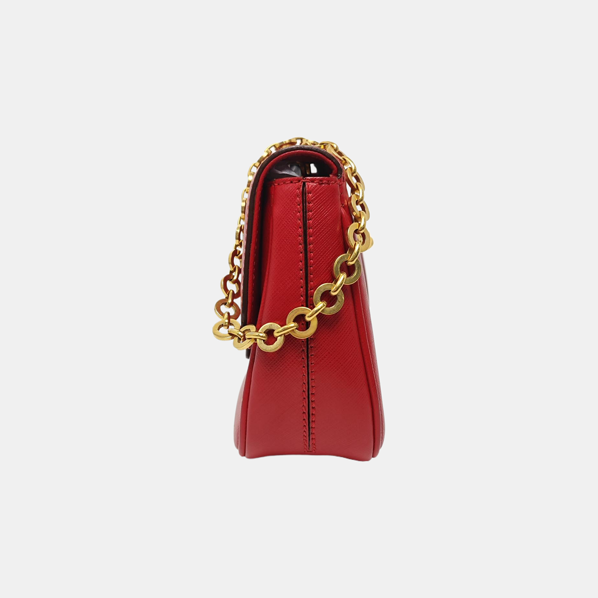 Calfskin Shoulder Bag Red