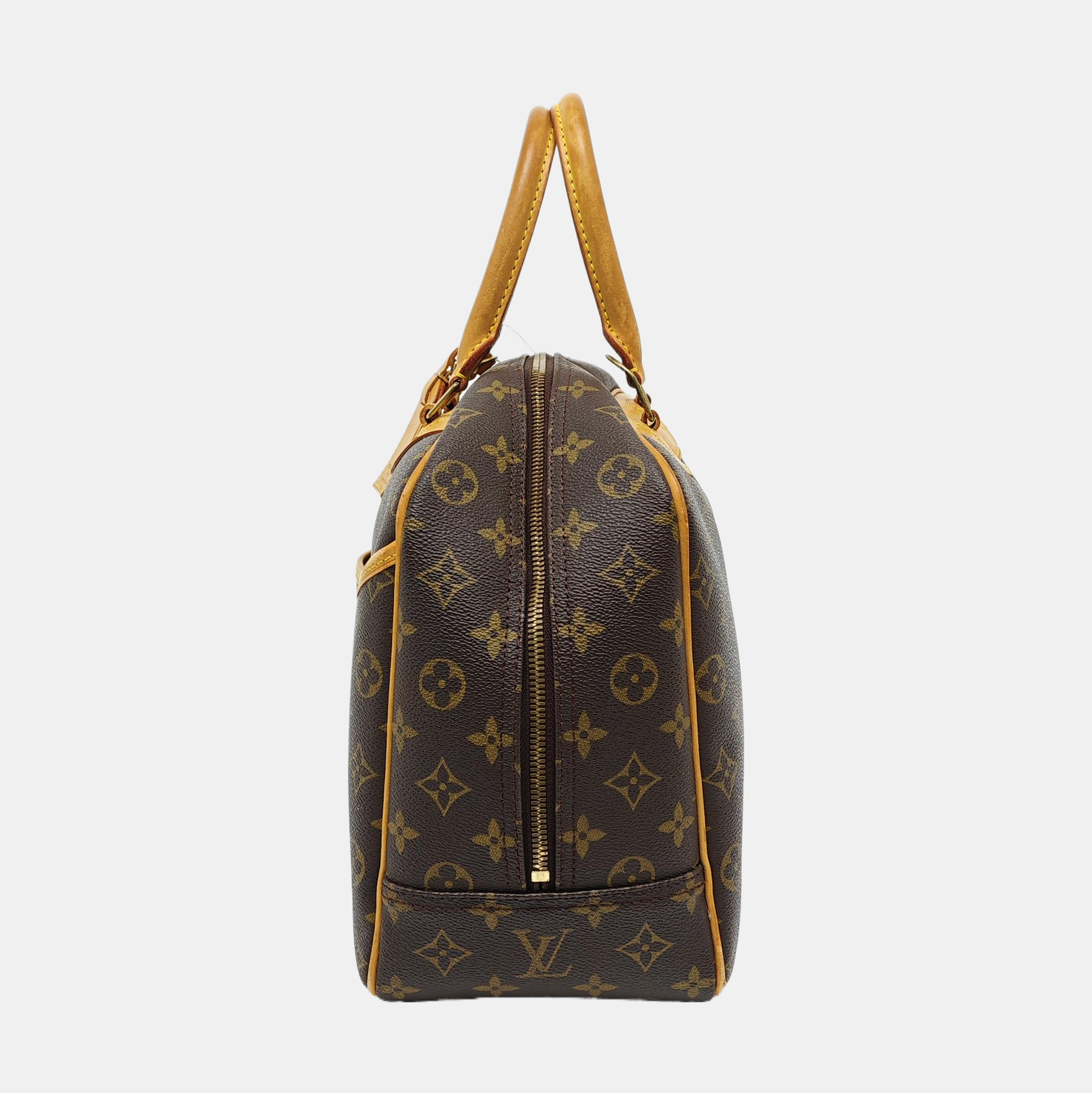 DEAUVILLE Monogram Coated Canvas Brown