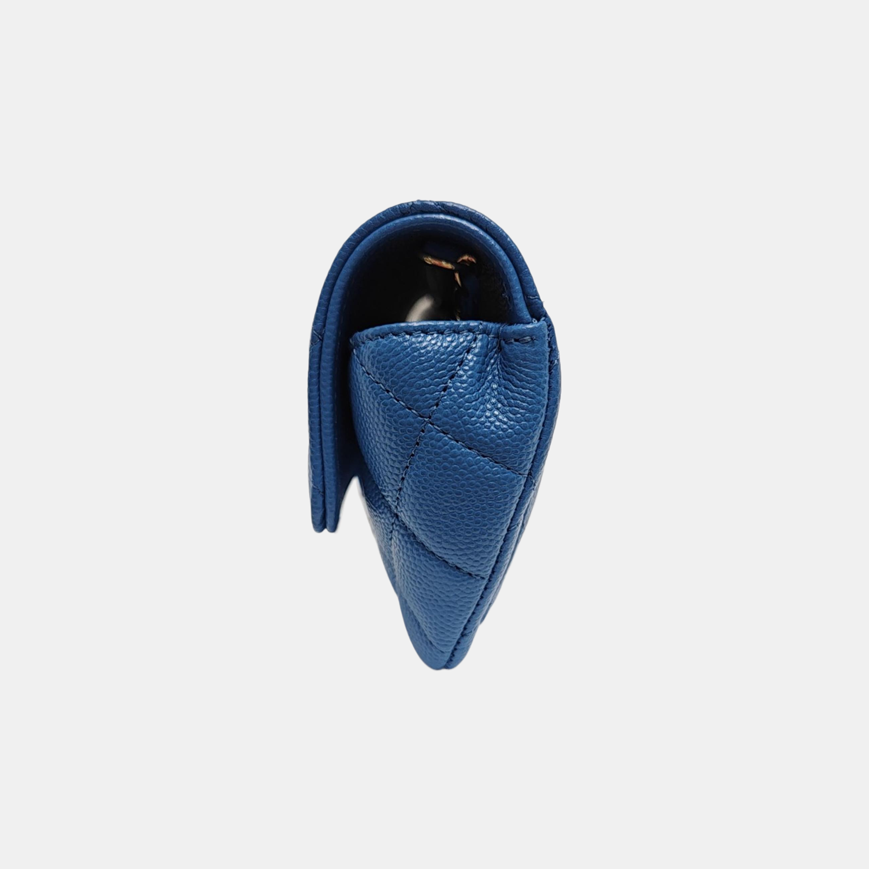 Quilted Grained Calfskin Blue