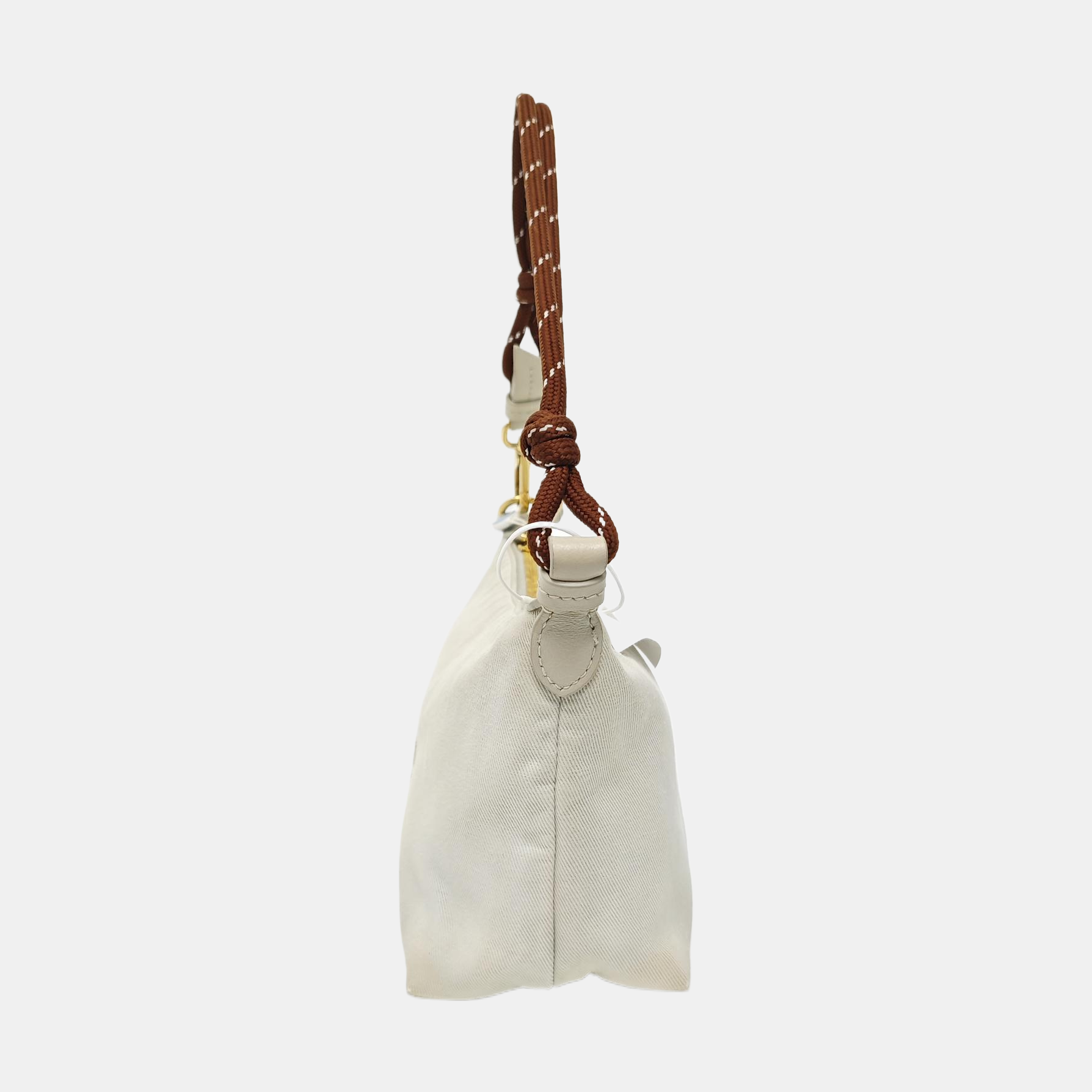 Canvas Top Handle Bag White