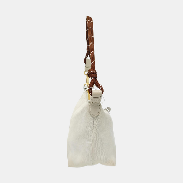 Canvas Top Handle Bag White